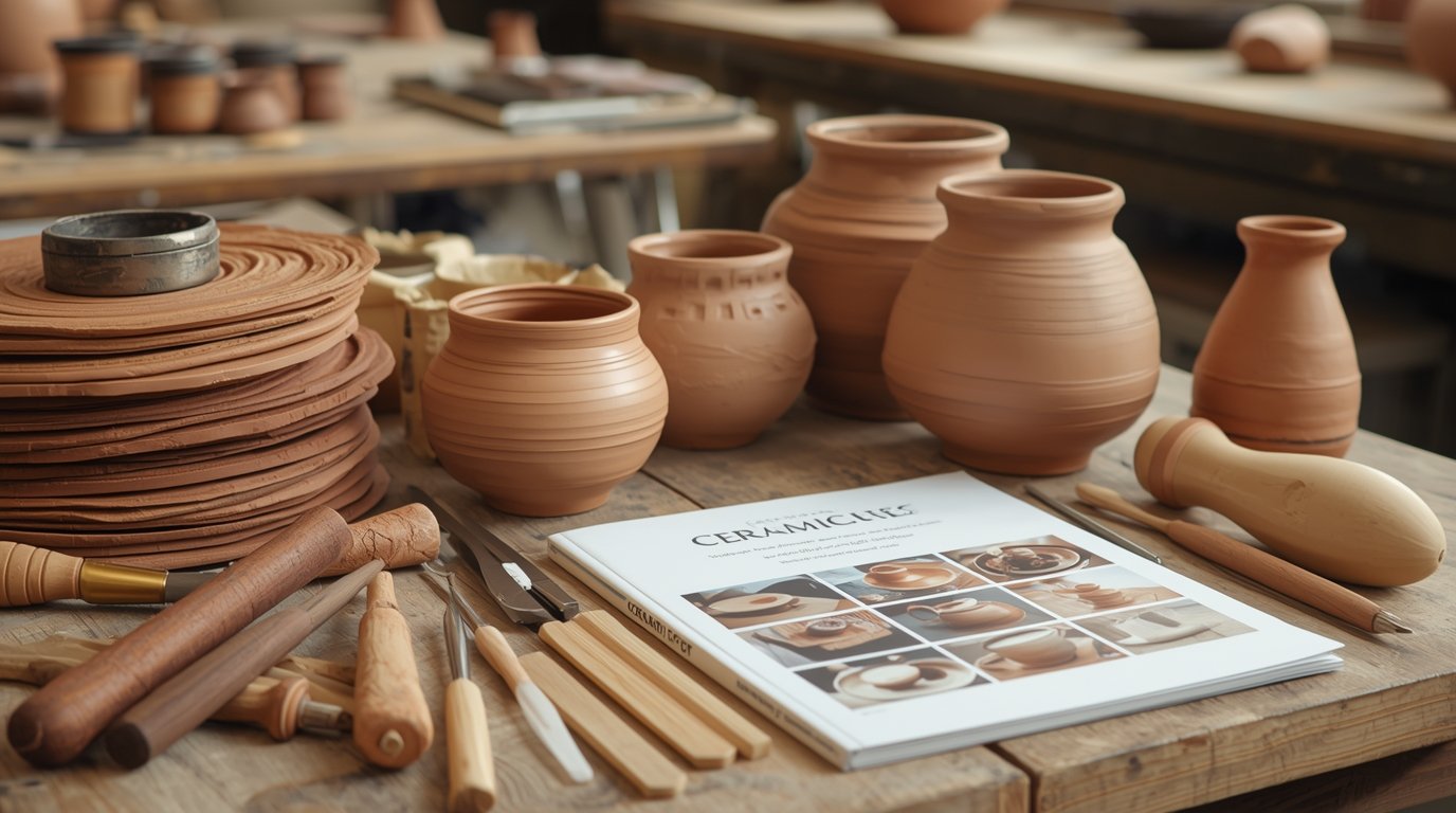 Keramiikkasavi ja työkalut